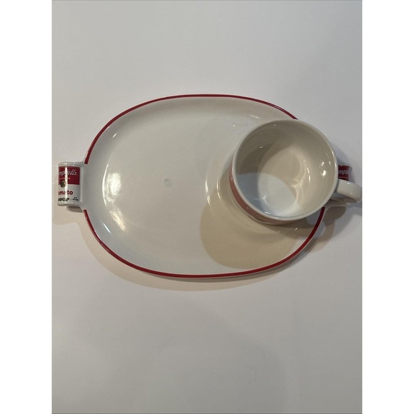 Vintage Campbell's Tomato Soup Cup Mug and Plate Tray Set Westwood 1994 - Picture 13 of 13